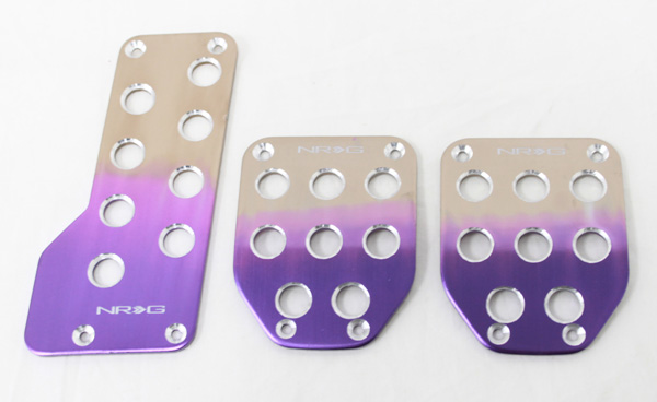 NRG  Aluminum Sport Pedal Purple/Titanium Fade MT